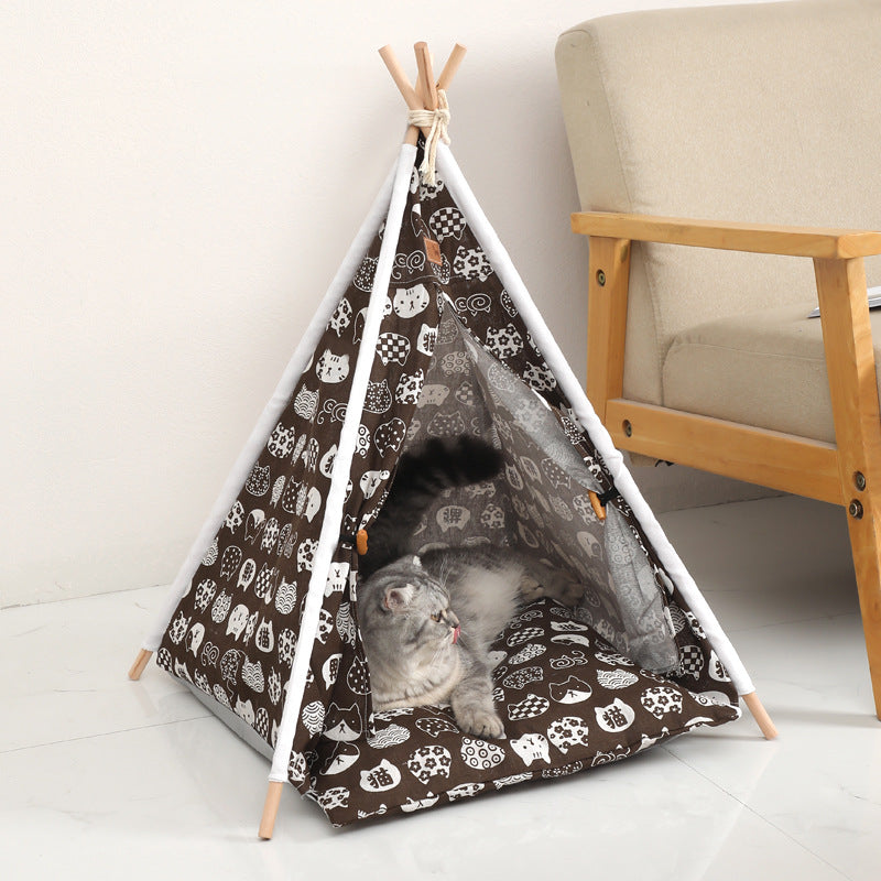 Linen Pet Tent - The Pet Reset