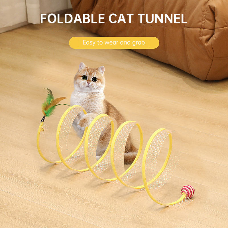 Spiral Foldable Tunnel - The Pet Reset