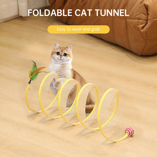 Spiral Foldable Tunnel - The Pet Reset