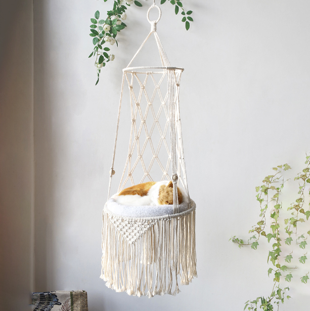 Hand Woven Cat Nest Hammock - The Pet Reset