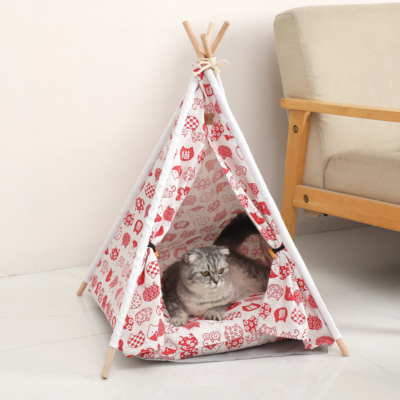 Linen Pet Tent - The Pet Reset