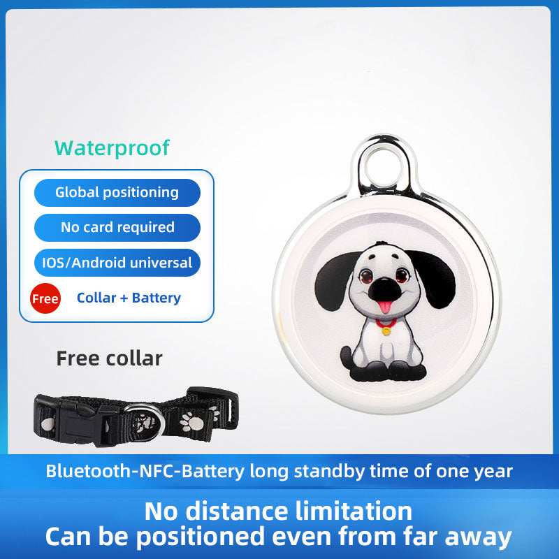 Global Positioning Airtag Loss Preventer Cat and Dog Intelligent Tracking Pet Collar - The Pet Reset