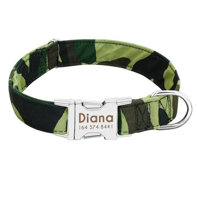 Personalized Nylon Pet Tag Collar - The Pet Reset