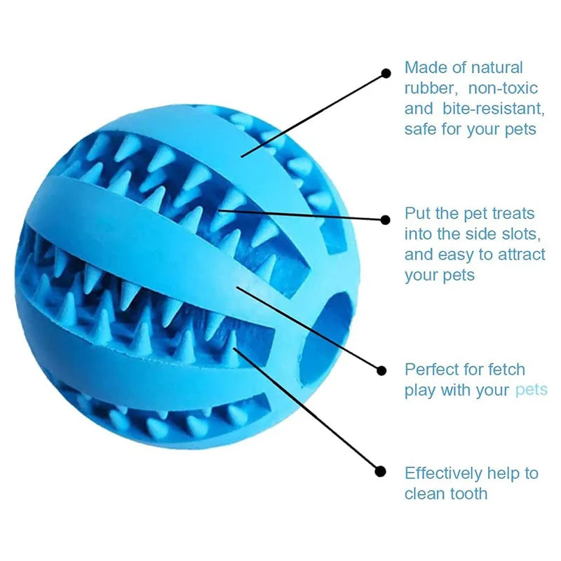 Dog Interactive Rubber Ball Chewing Toy - The Pet Reset