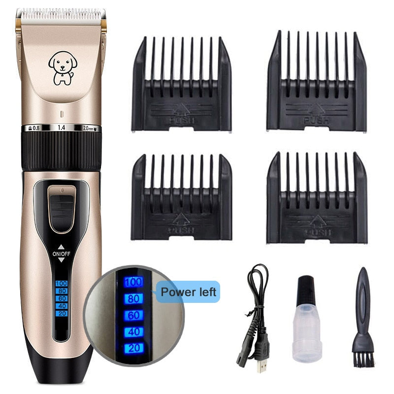 Professional Grooming Clipper Kit With USB Rechargeable - The Pet Reset