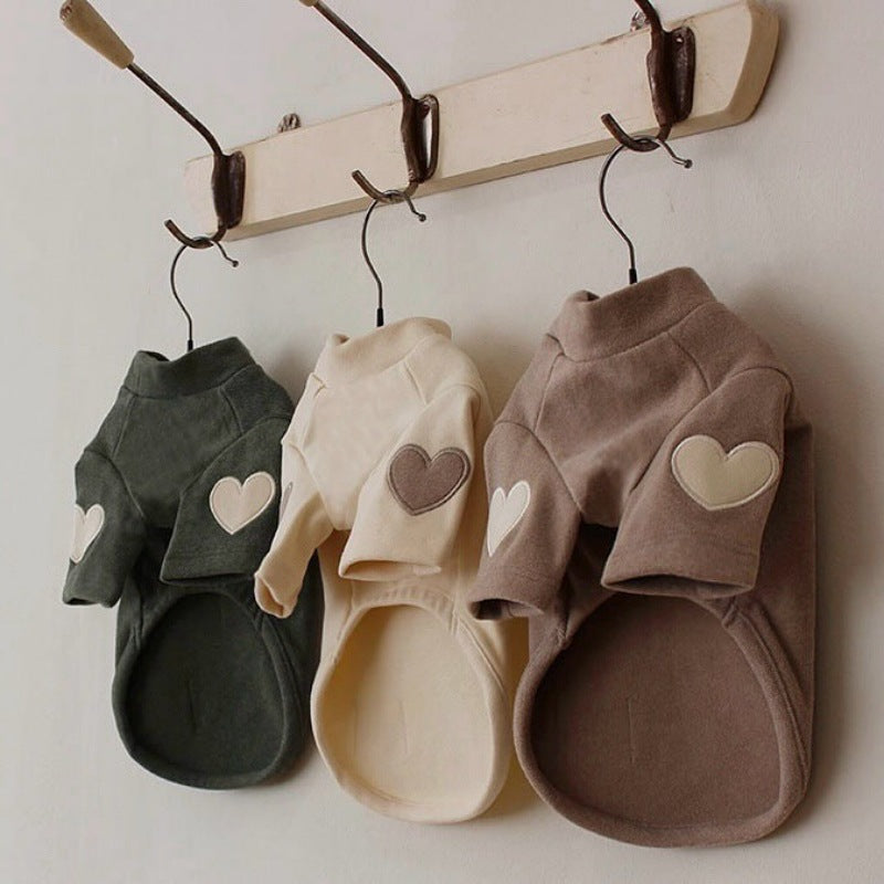 Heart Velvet Hoodie For Pups - The Pet Reset