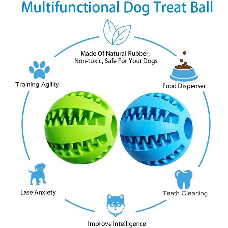 Dog Interactive Rubber Ball Chewing Toy - The Pet Reset