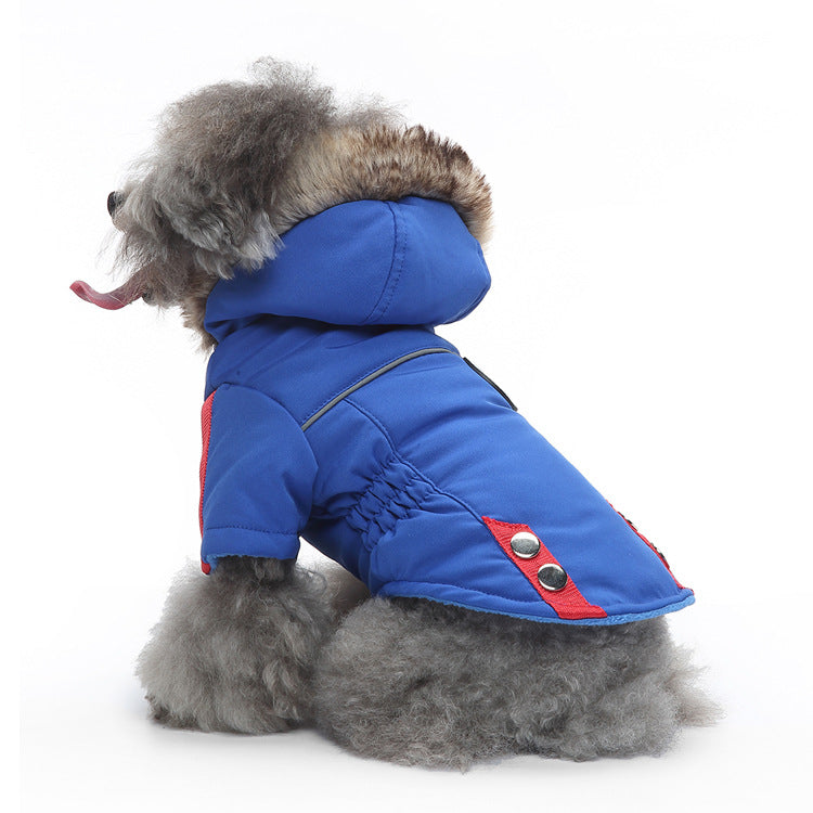 Winter Padded Dog Clothes and Back Zipper Jacket - The Pet Reset