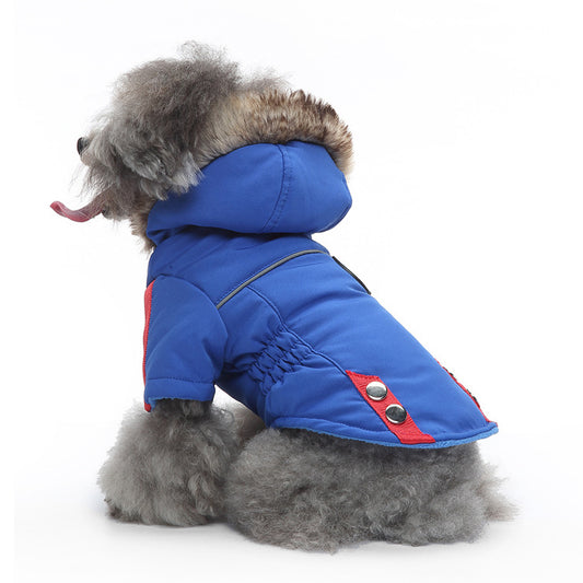 Winter Padded Dog Clothes and Back Zipper Jacket - The Pet Reset