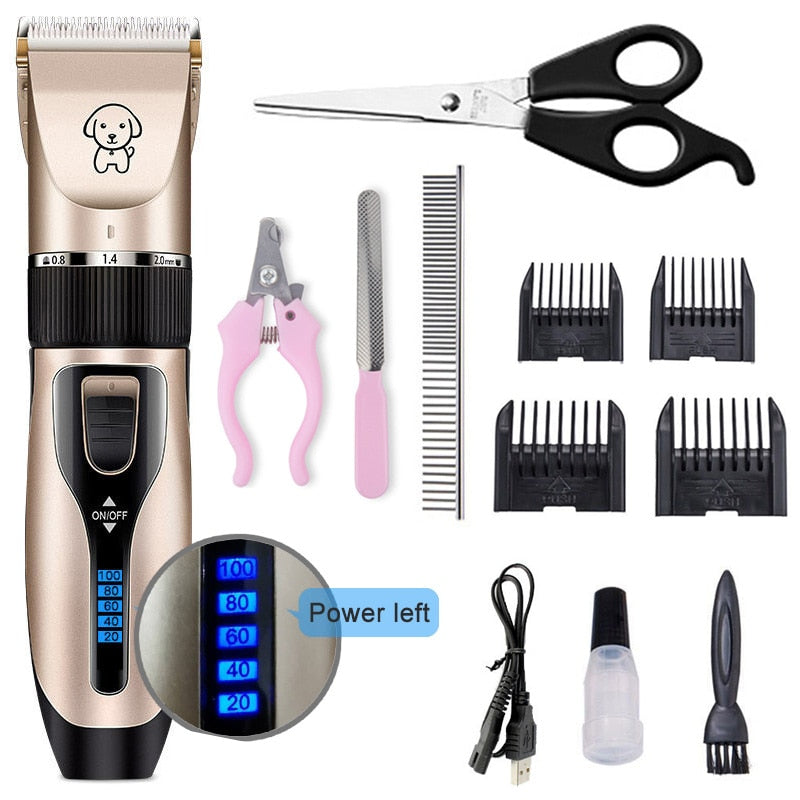 Professional Grooming Clipper Kit With USB Rechargeable - The Pet Reset