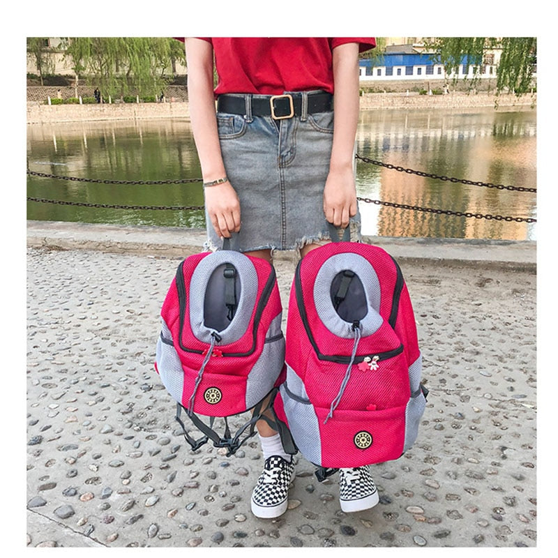 Nylon Pet Dog Carrier Bag Double Shoulder - The Pet Reset