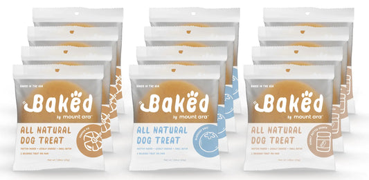 Chill Baked Human Grade All Natural Dog Biscuits 1.75 Oz Bulk Cookies for Dog Peanut Butter Dog Treats Individually Wrapped Dog Treats Healthy Dog Treats (Pack of 24 Cookies) - The Pet Reset