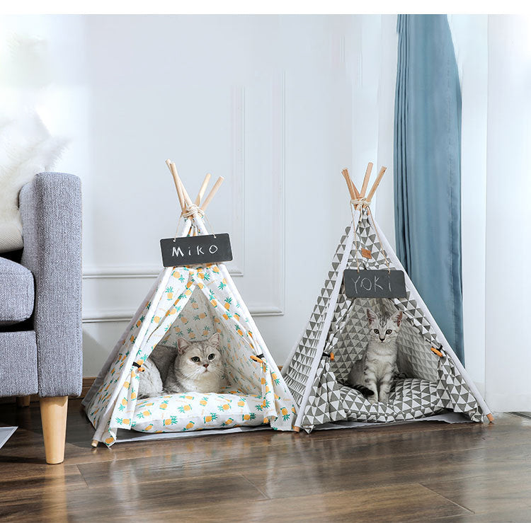 Linen Pet Tent - The Pet Reset