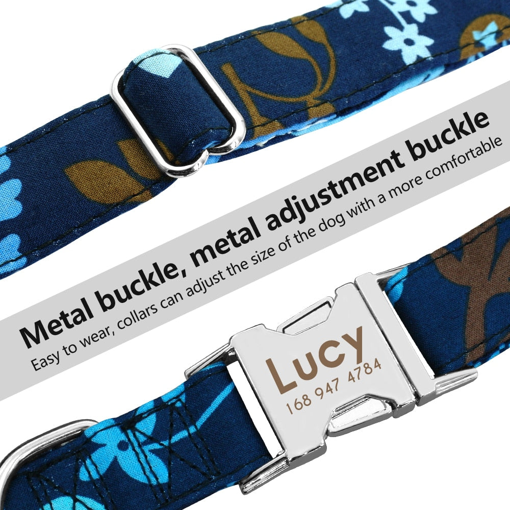 Personalized Nylon Pet Tag Collar - The Pet Reset