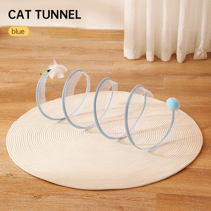 Spiral Foldable Tunnel - The Pet Reset