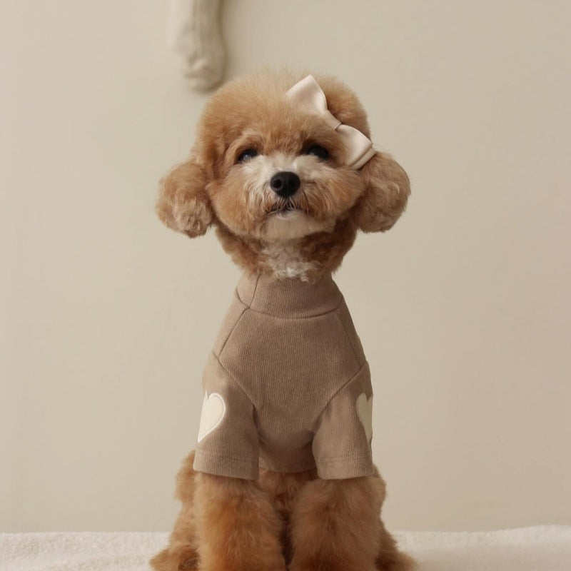 Heart Velvet Hoodie For Pups - The Pet Reset