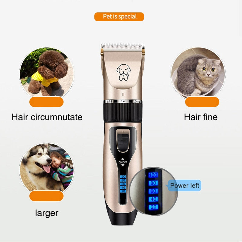 Professional Grooming Clipper Kit With USB Rechargeable - The Pet Reset