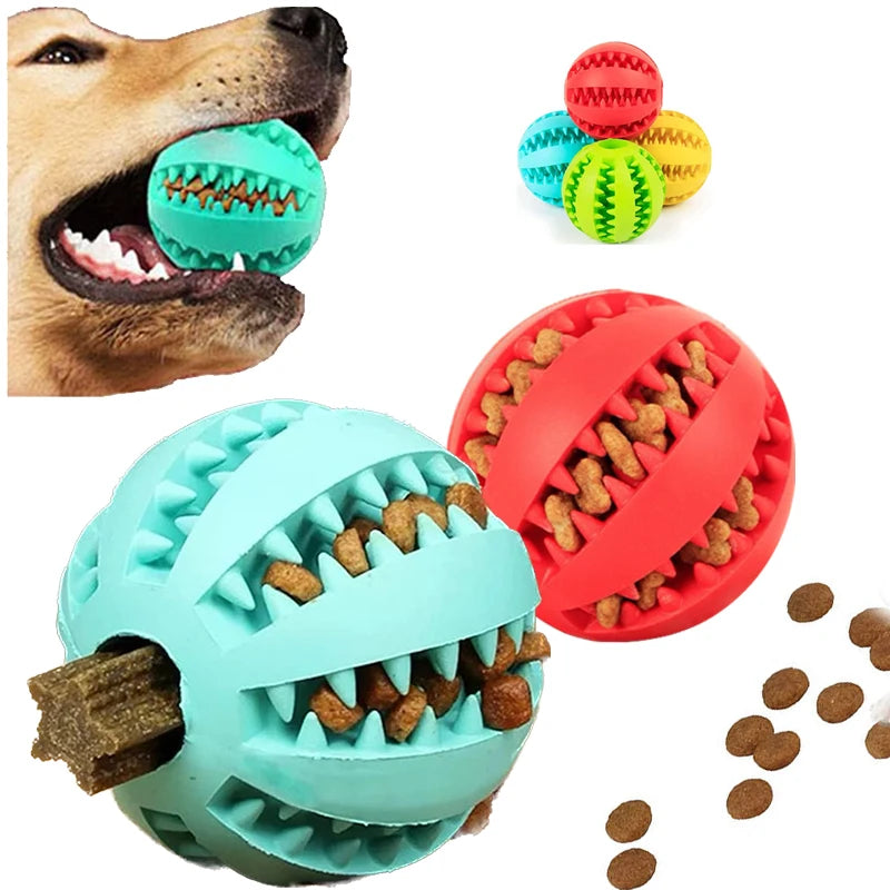 Dog Interactive Rubber Ball Chewing Toy - The Pet Reset