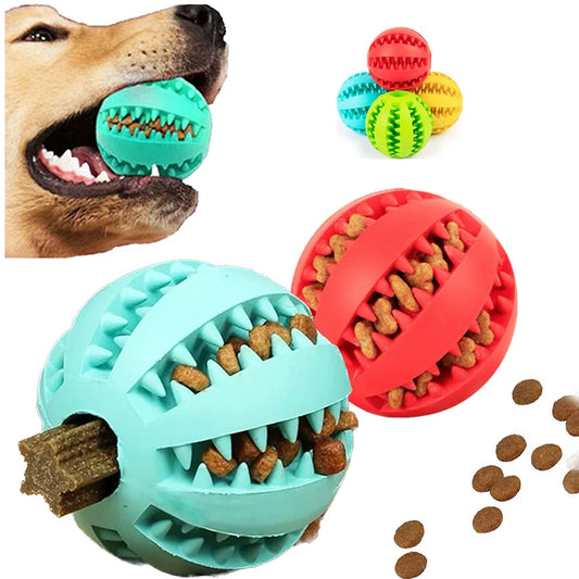 Dog Interactive Rubber Ball Chewing Toy - The Pet Reset