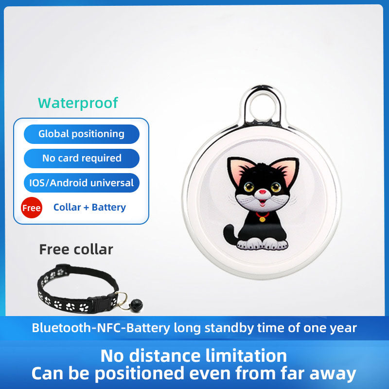 Global Positioning Airtag Loss Preventer Cat and Dog Intelligent Tracking Pet Collar - The Pet Reset