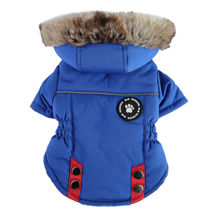 Winter Padded Dog Clothes and Back Zipper Jacket - The Pet Reset