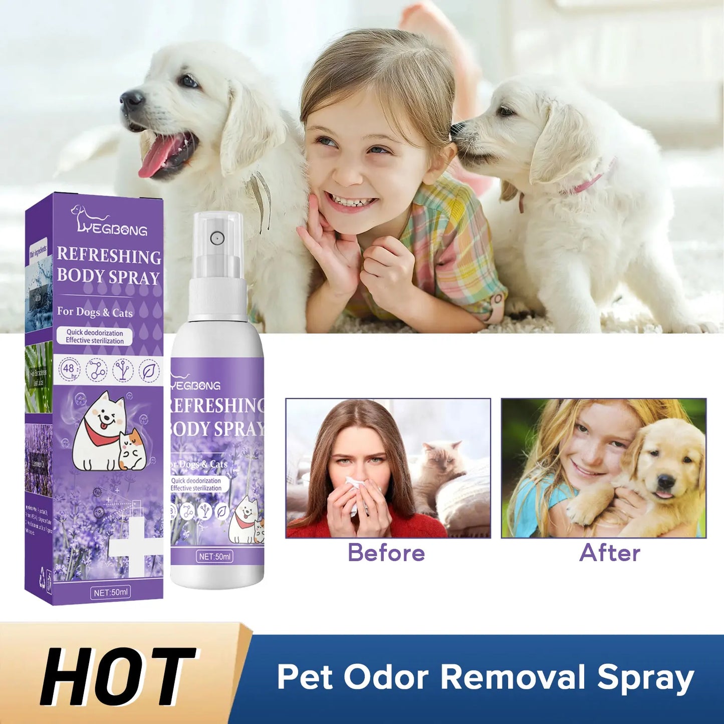 Pet Urine Odor Eliminator Spray - The Pet Reset