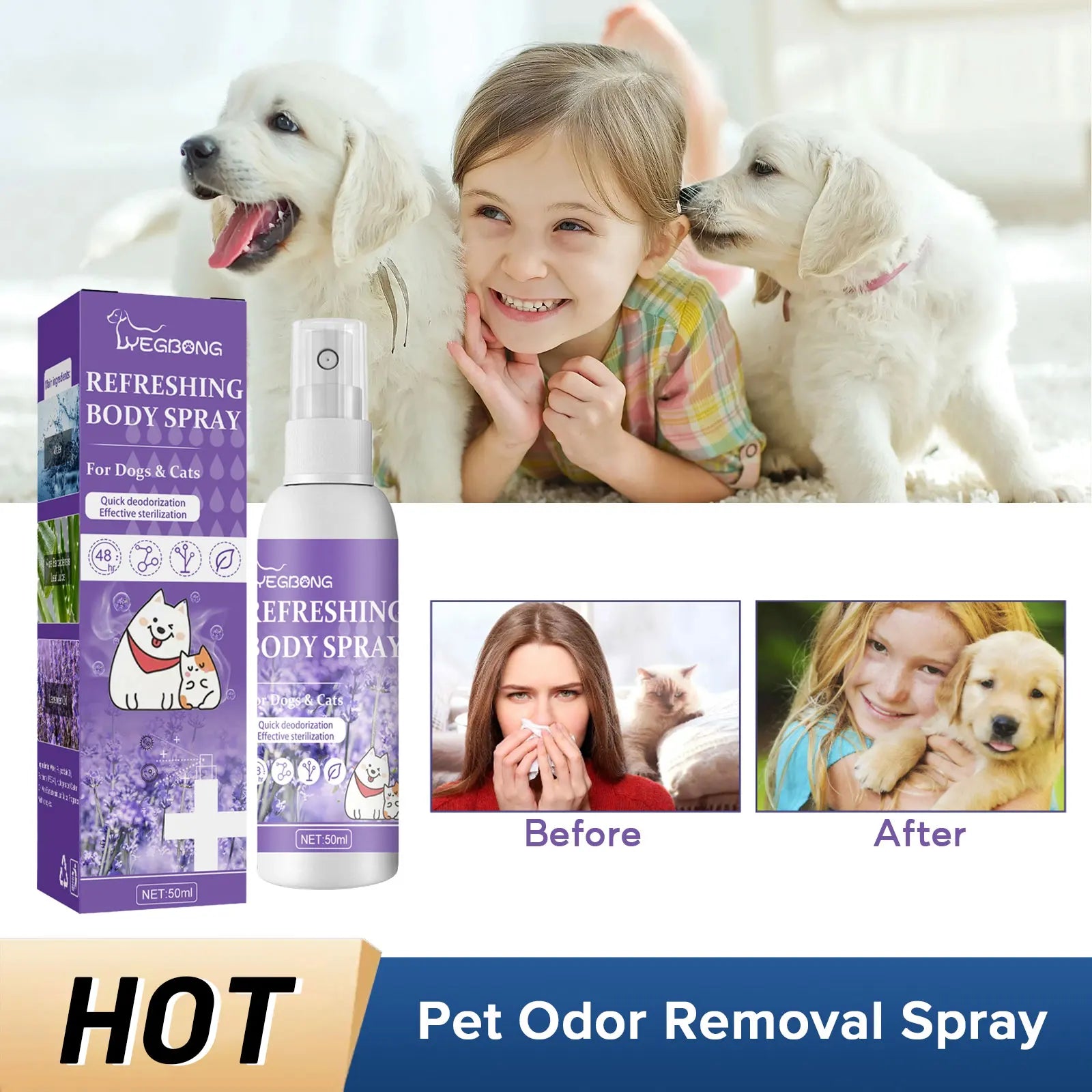 Pet Urine Odor Eliminator Spray - The Pet Reset