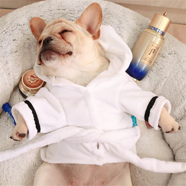 Hooded Pajamas Dog Bathrobe - The Pet Reset