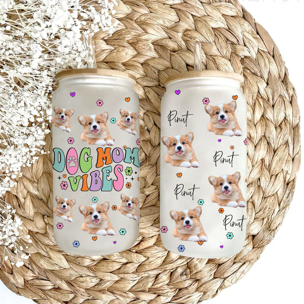 Customized Dog Frosted Glass Bottle - The Pet Reset