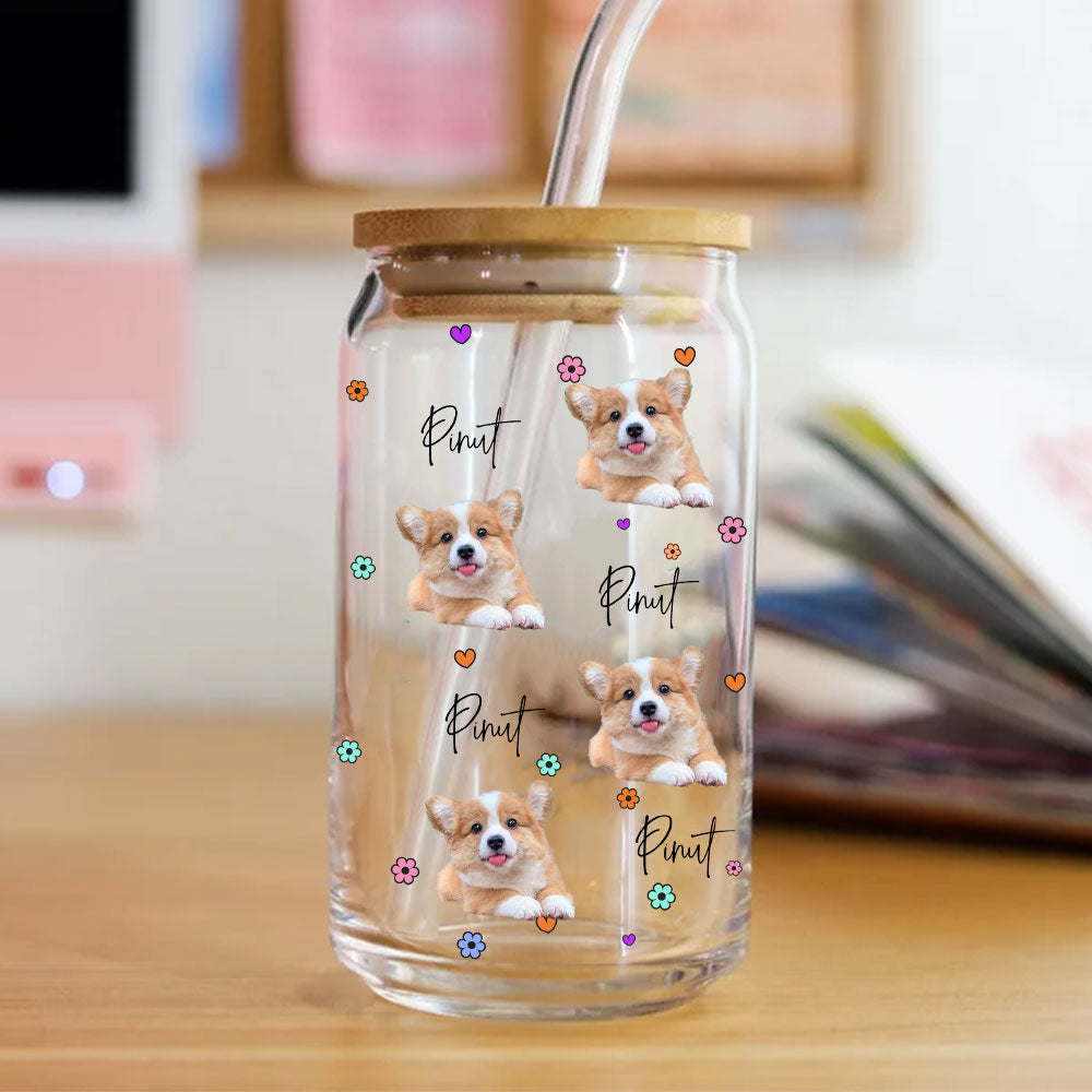 Customized Dog Frosted Glass Bottle - The Pet Reset