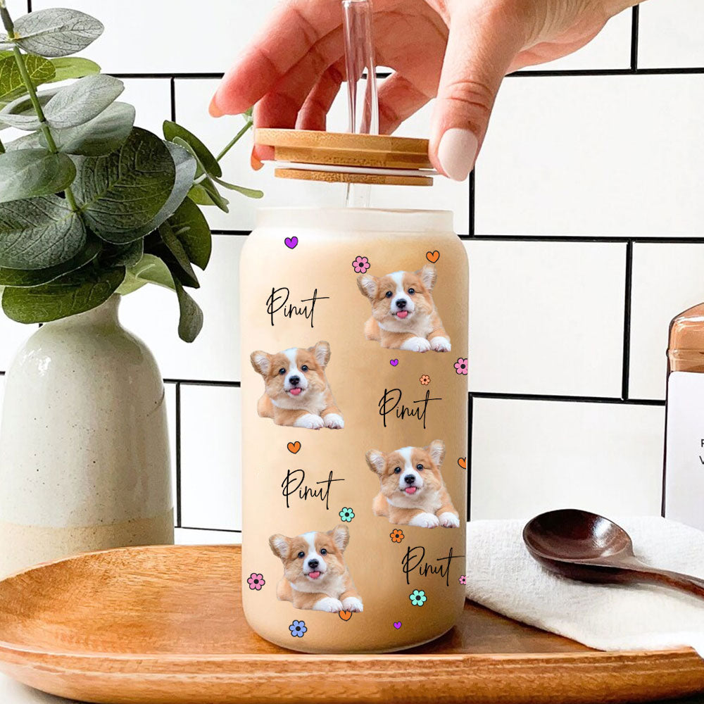 Customized Dog Frosted Glass Bottle - The Pet Reset