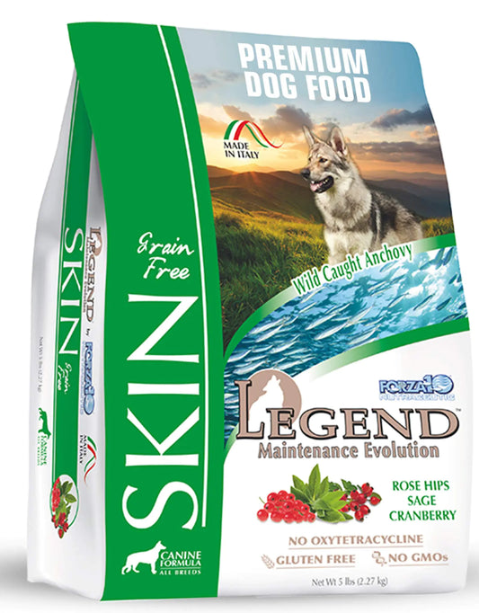 Forza10 Legend Dry Dog Food for Sensitive Skin with Curative Herbs Wild Caught Anchovy Flavor for Adult Dogs Pack of 1 (5 Pounds) - The Pet Reset