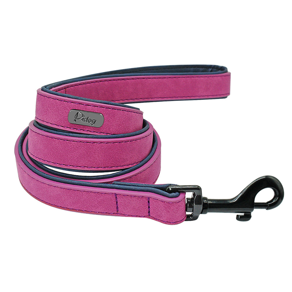 Personalized Leather Collar & Leash Set