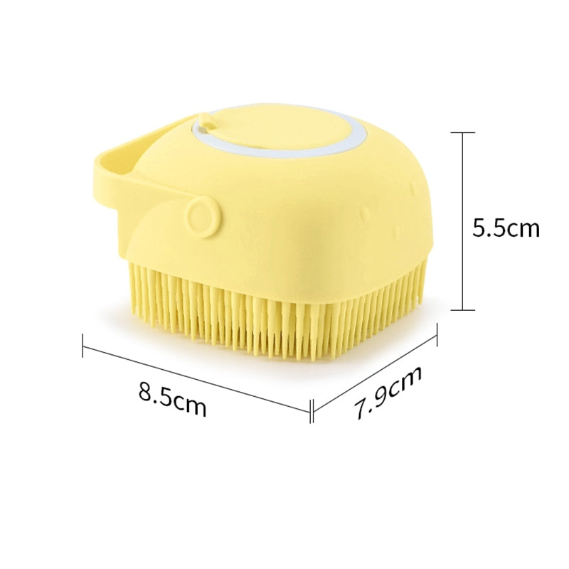 All in One Soft Safety Silicone Bath Brush for Dogs and Cats - The Pet Reset