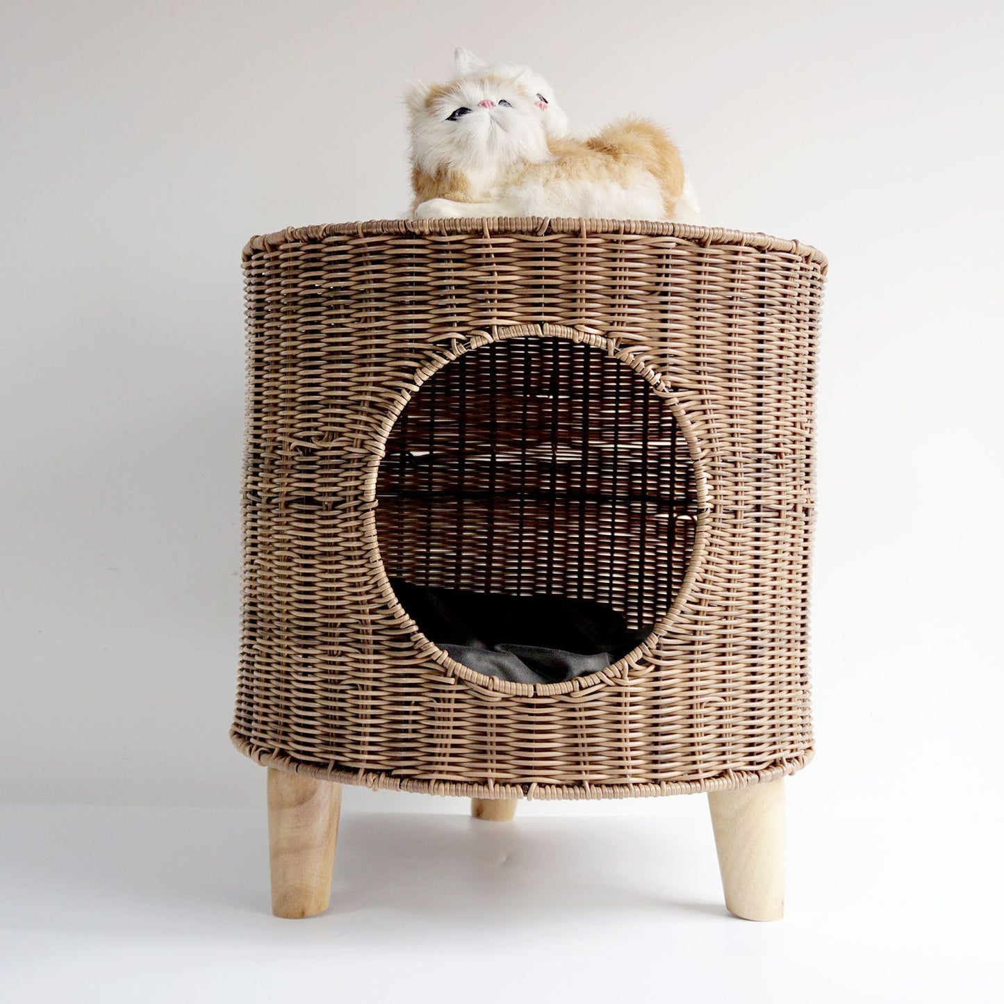 Cane Woven Cat Kennel