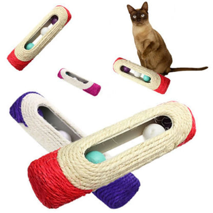 Sisal Scratching Post with Trapped Balls