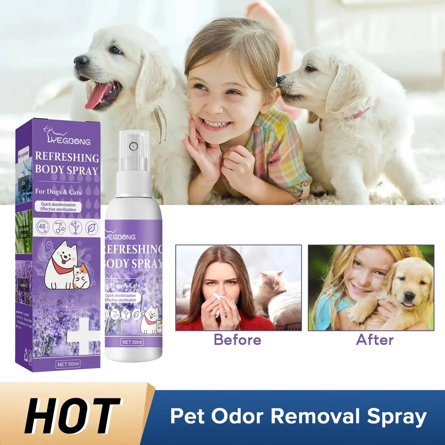 Pet Urine Odor Eliminator Spray